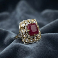 Thumbnail for Ruby Kundan Ring