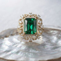 Thumbnail for Green Rectangle Ring