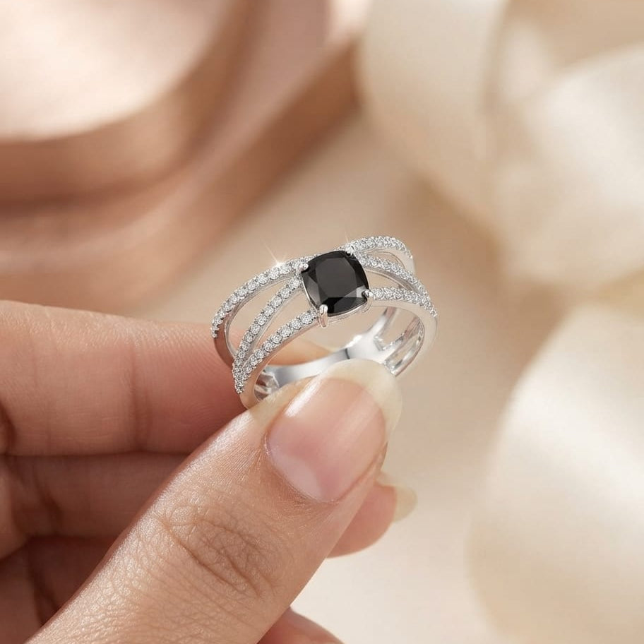 Black Cross Ring