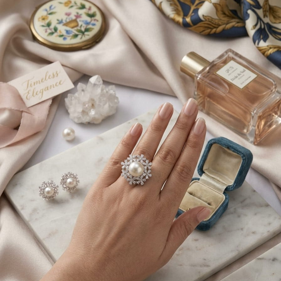 Pearl Flower Ring