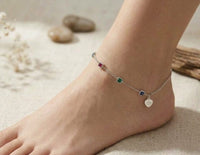 Thumbnail for 925 Silver Multi Rectangle Anklets