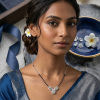 Thumbnail for 925 Silver Double Drop Mangalsutra Chain
