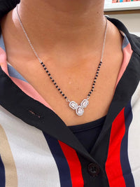 Thumbnail for 925 Silver Double Drop Mangalsutra Chain