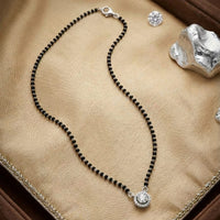 Thumbnail for 925 Silver Round Beads Mangalsutra Chain