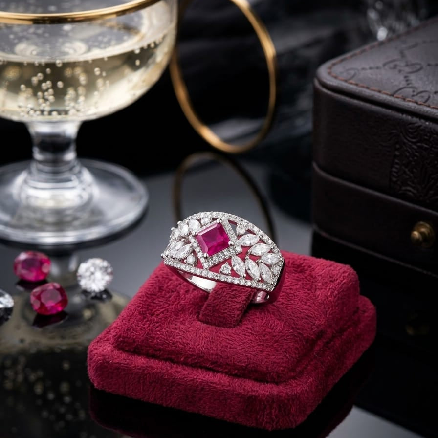 Pink Diamond Ring