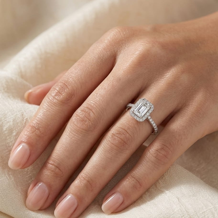 925 Silver Rectangle Pop Ring