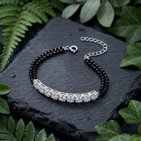 Thumbnail for 925 Silver Tennis Hand Mangalsutra Bracelet