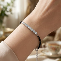 Thumbnail for 925 Silver Tennis Hand Mangalsutra Bracelet