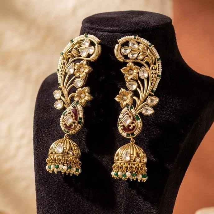 Ruby Cuff Earrings