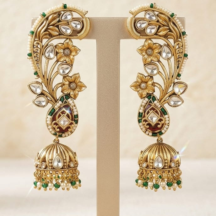 Ruby Cuff Earrings