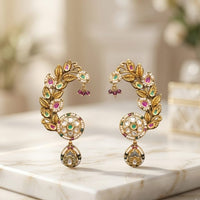 Thumbnail for Ruby Green Cuff Earrings