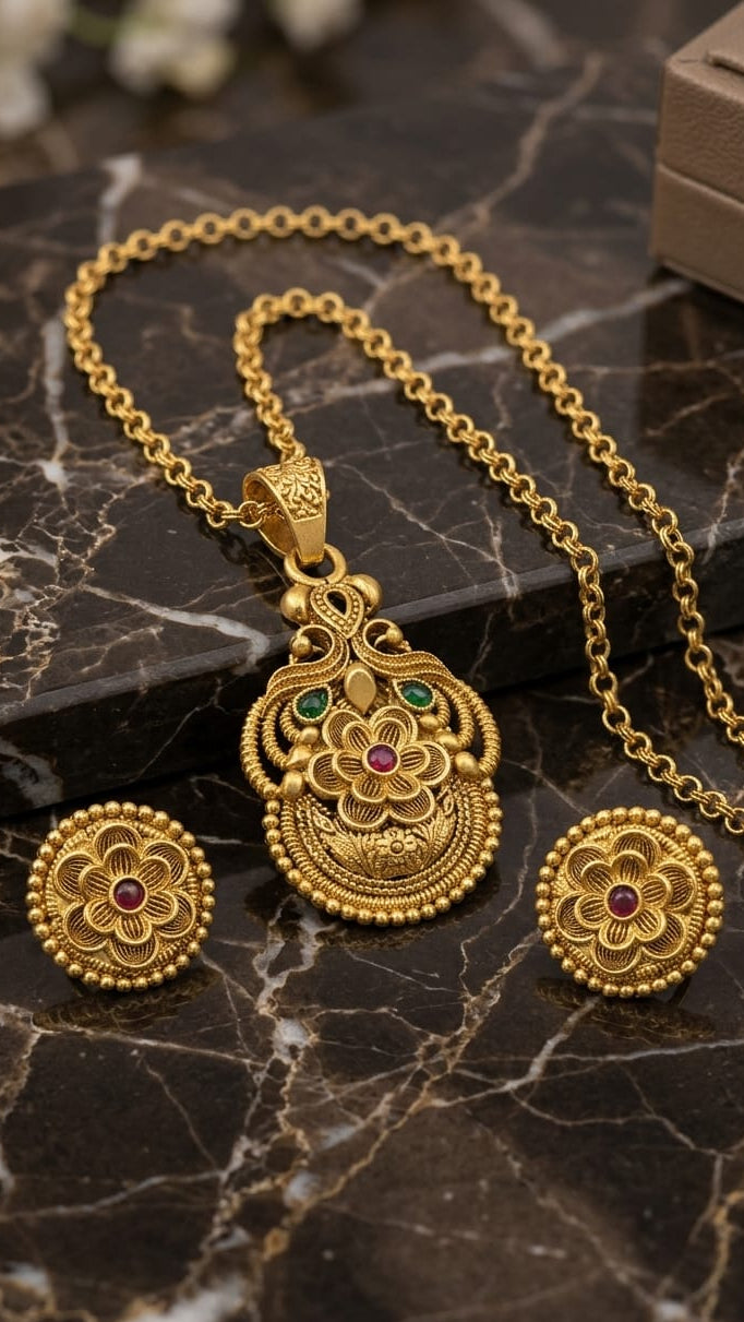 Flower Moon Pendant