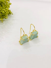 Thumbnail for Green Stone Huck Earrings
