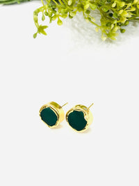 Thumbnail for Dark Green Stone Earrings