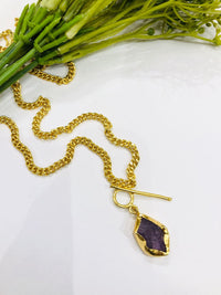 Thumbnail for Purple Stone Long Chain