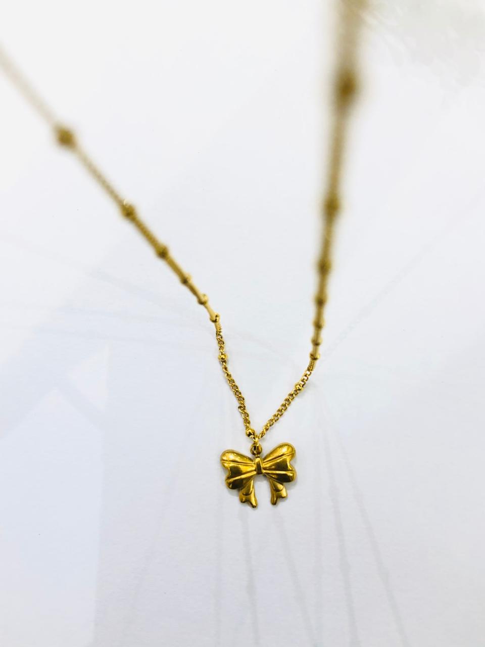 Golden Bow Beads Chain