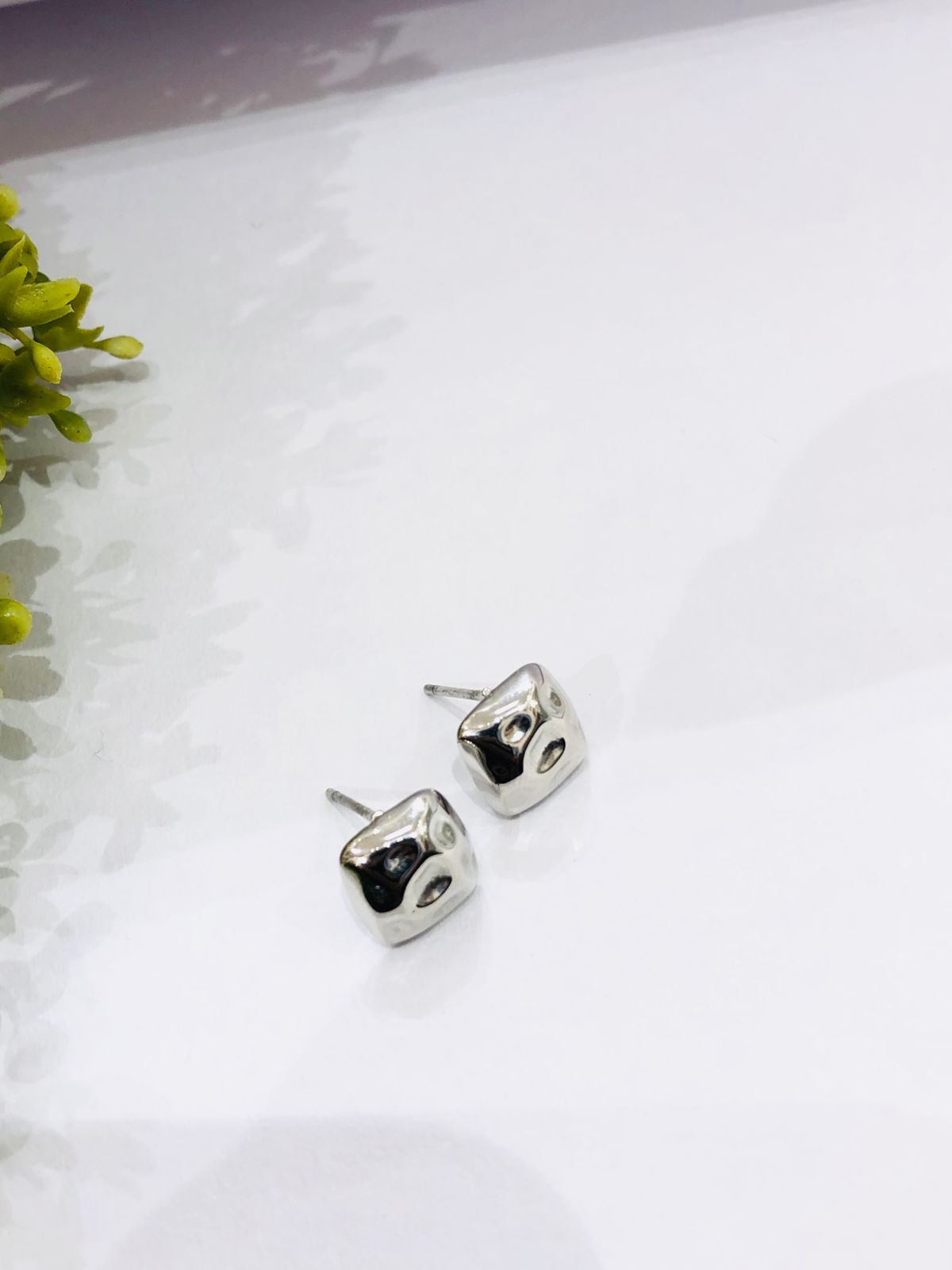 Square Nugget Earrings