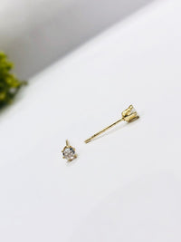 Thumbnail for Small Gold Plated Round Stud