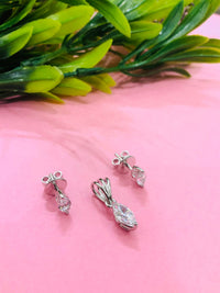 Thumbnail for 925 Silver Leaf Pendant Set