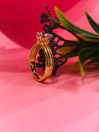 Thumbnail for 925 Silver Gold Stone Ring