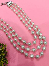 Thumbnail for Triple Pearl Necklace Set