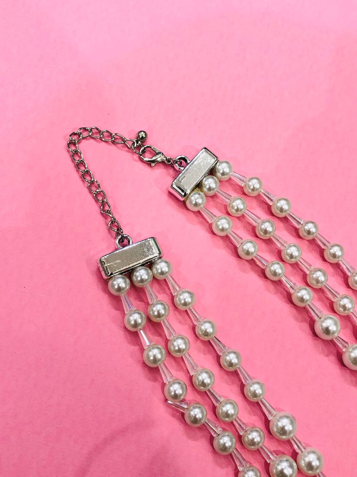 Triple Pearl Necklace Set