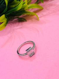 Thumbnail for 925 Silver Plain Baguette Ring