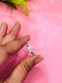Thumbnail for 925 Silver Plain Baguette Ring