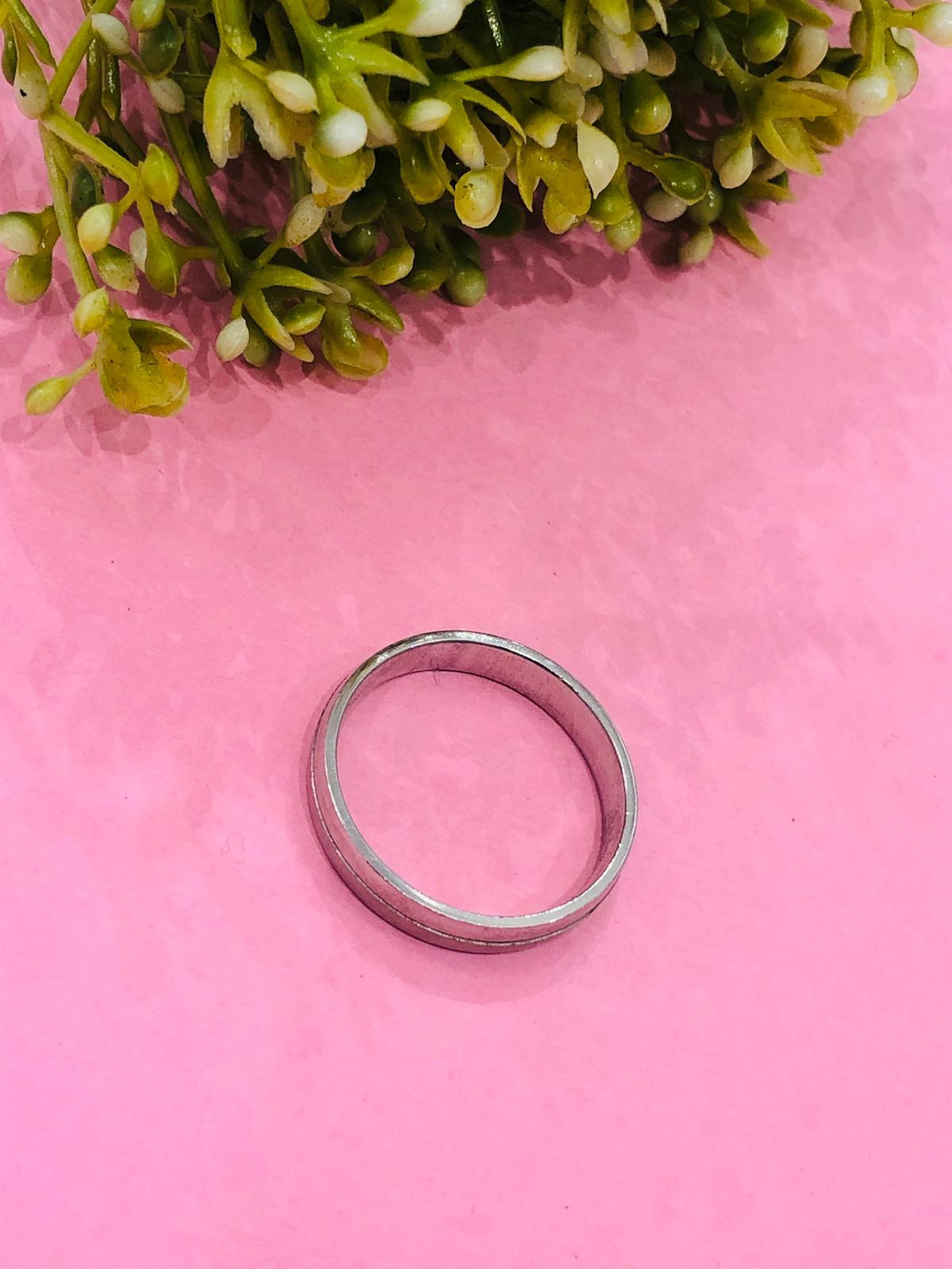 925 Silver Men's Plain Band Ring