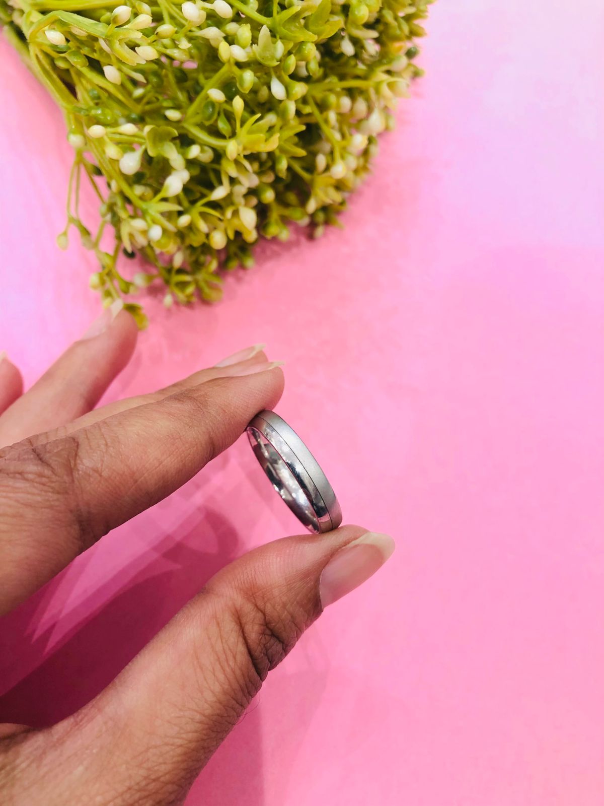 925 Silver Men's Plain Band Ring