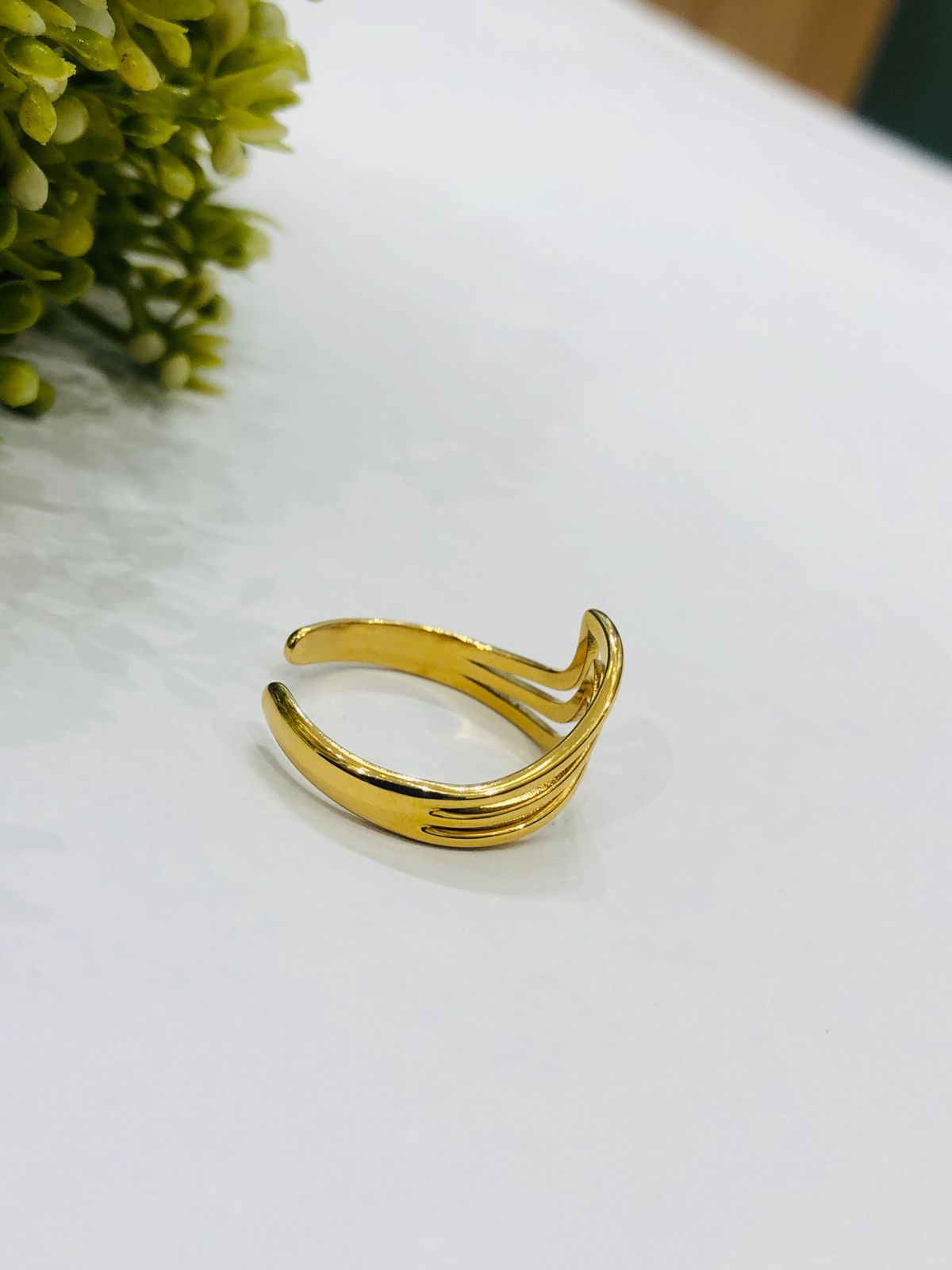 Golden Line Ring