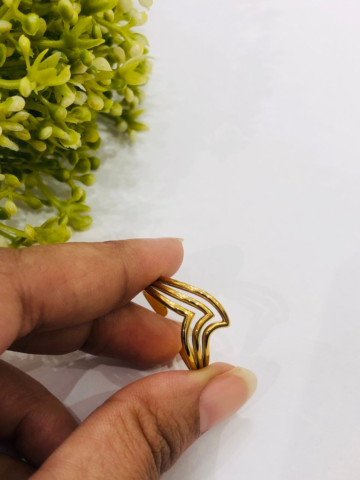 Golden Line Ring