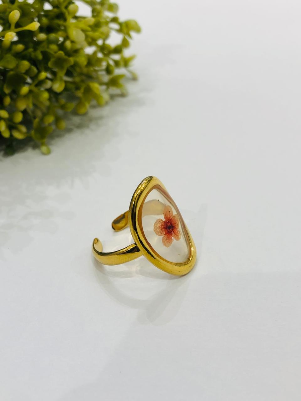 Flower Print Ring