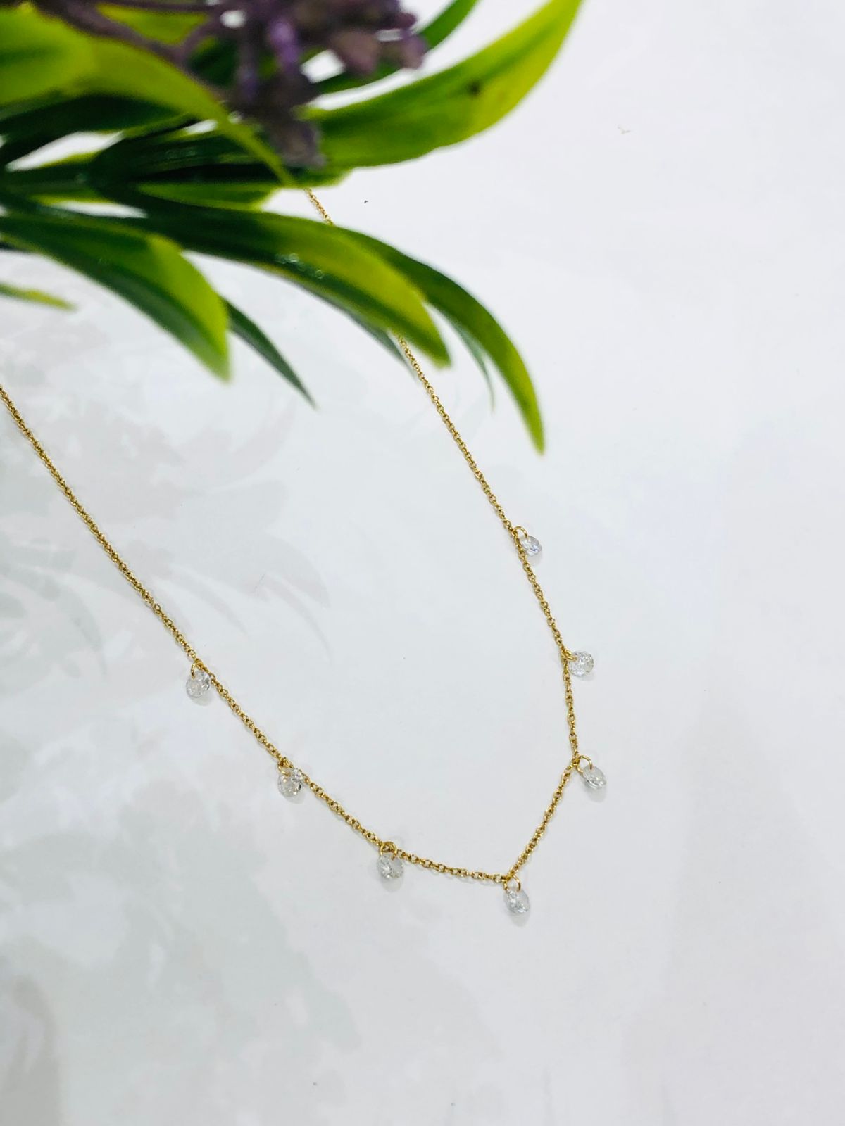 Sleek Stone Golden Chain