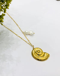 Thumbnail for Shell Pearl Pendant Chain
