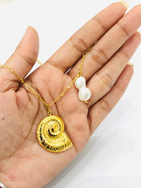 Thumbnail for Shell Pearl Pendant Chain