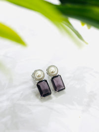 Thumbnail for Purple Pearl Earrings