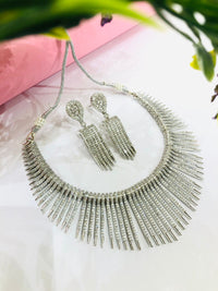Thumbnail for Line Diamond Necklace Set