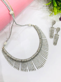 Thumbnail for Line Diamond Necklace Set