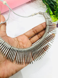 Thumbnail for Line Diamond Necklace Set