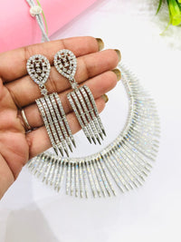 Thumbnail for Line Diamond Necklace Set