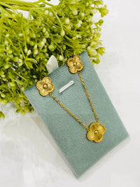Thumbnail for Golden Flower Pendant Set