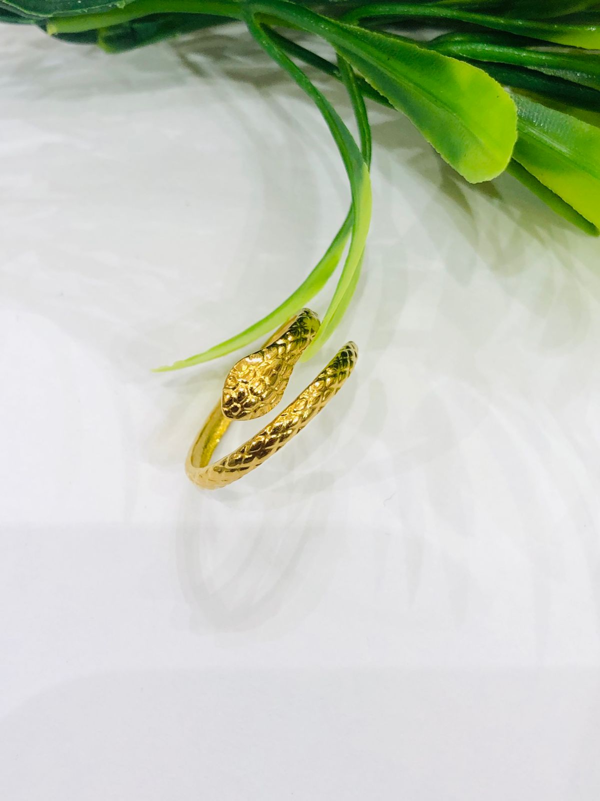 Sleek Small Snake Ring