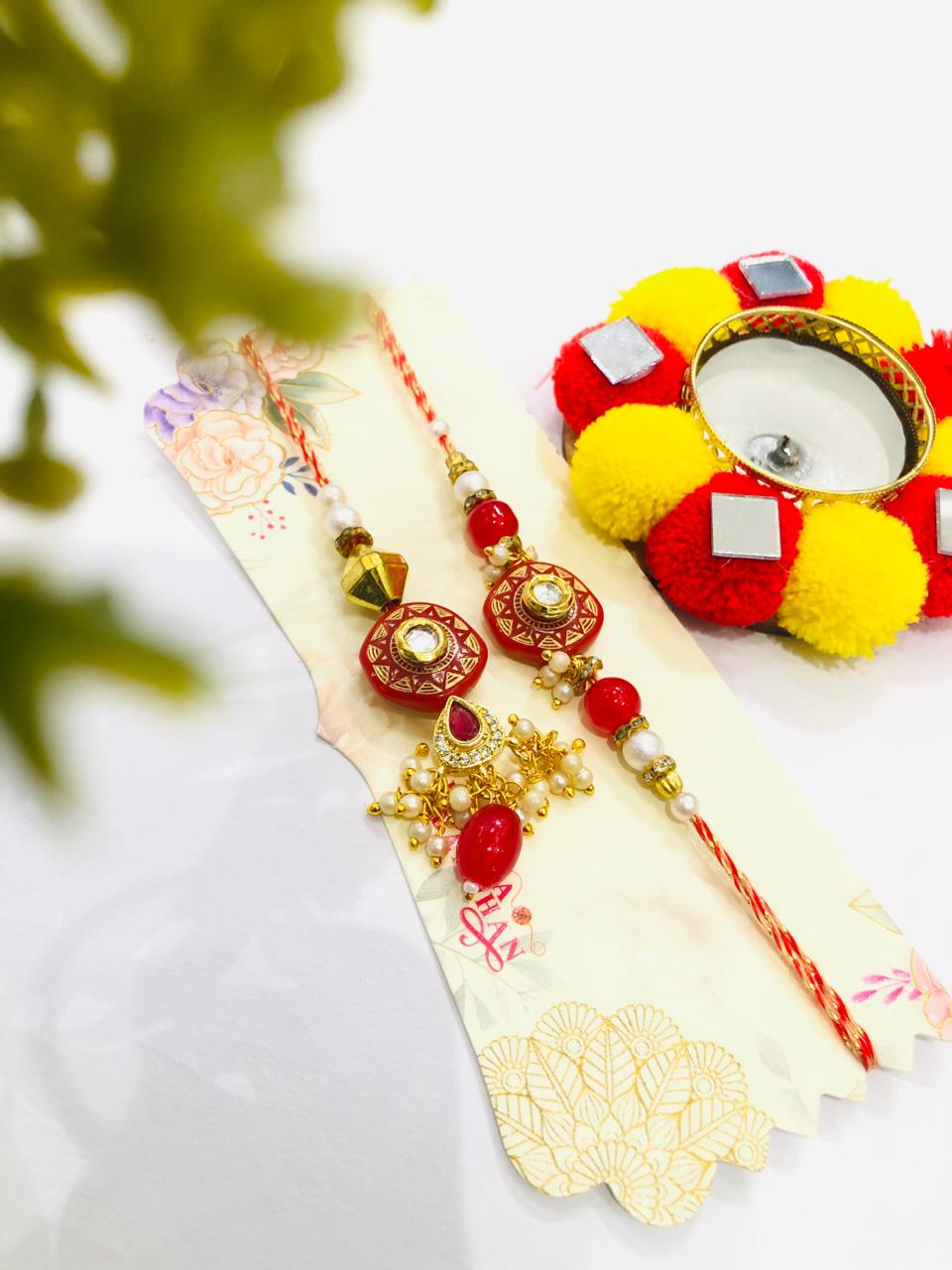 Ruby Polki Rakhi