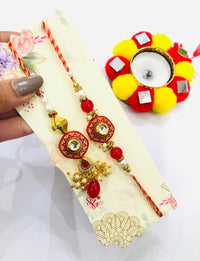 Thumbnail for Ruby Polki Rakhi