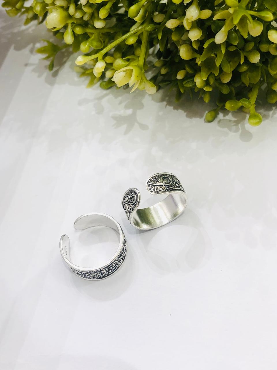 925 Silver Heritage Toe Ring