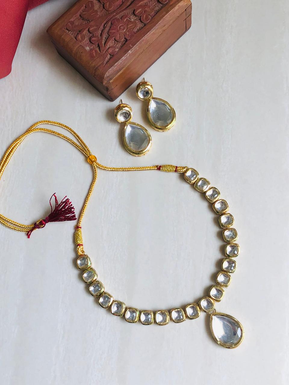 Classic Polki Necklace Set
