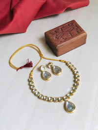 Thumbnail for Classic Polki Necklace Set