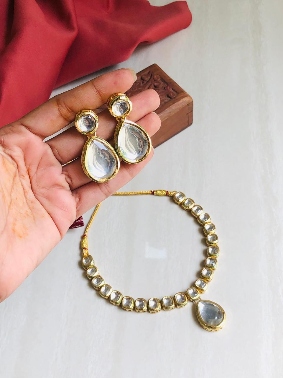 Classic Polki Necklace Set