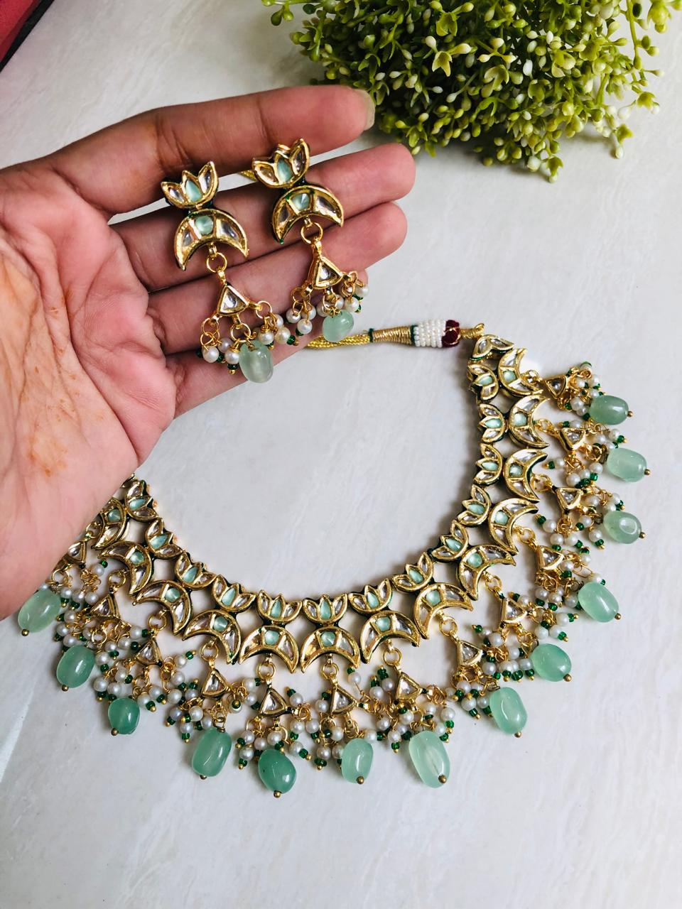 Mint Chand Necklace Set